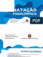 Curso Natação - Paralimpico