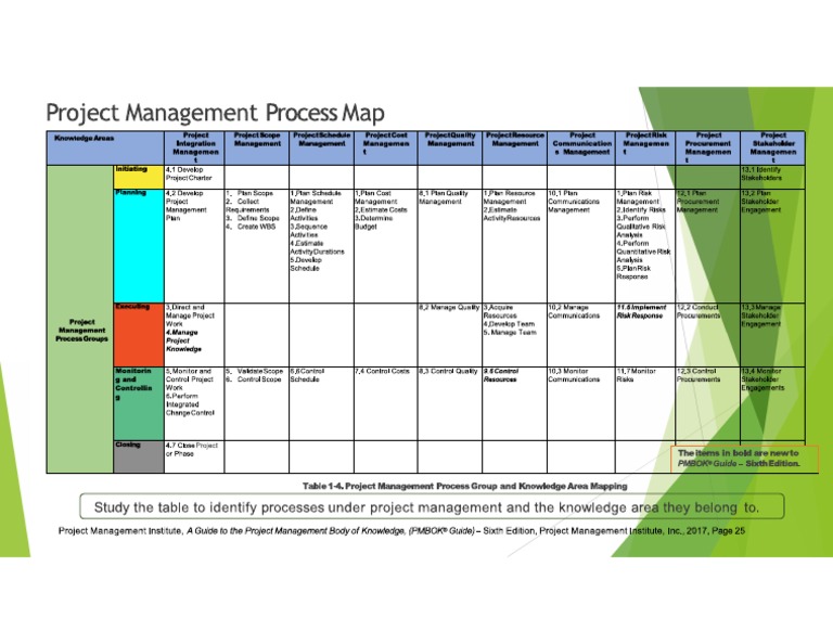 PMP Process Map | PDF