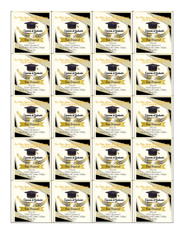 Pases Graduación | PDF