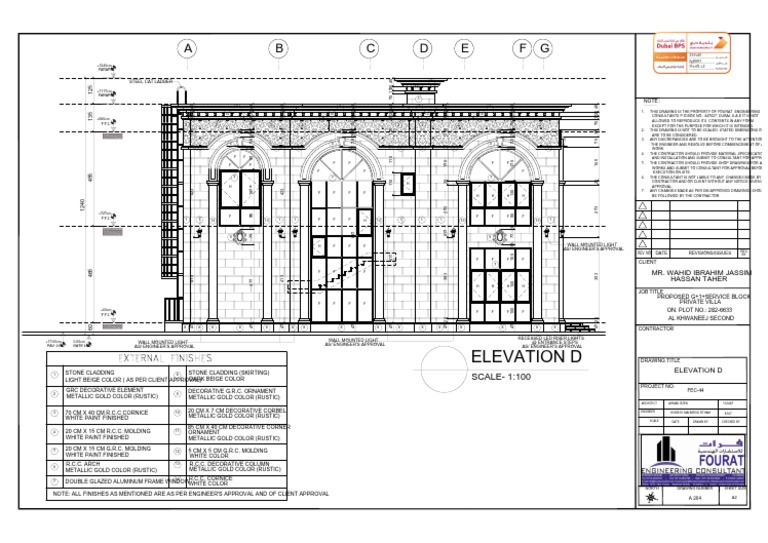 Dubai Creek Residences Elevation Drawing | PDF