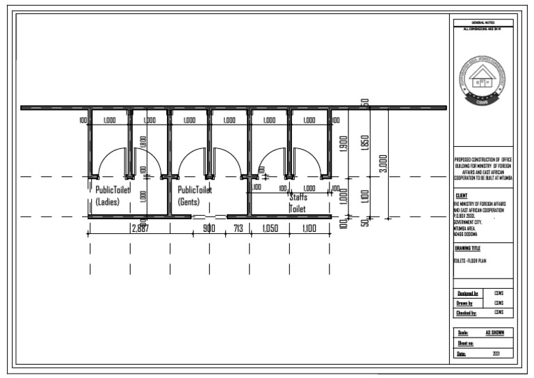 Floor Plan Toilets | PDF | Technical Drawing