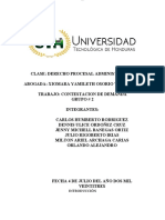 Contestacion de Demanda de Lo Contencioso Administrativo Grupo 2