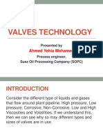 Valves Technology: Ahmed Yehia Mohamed
