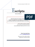 Irrupciones de Mario Levrero Como Un Ejercicio de Crítica Cultural: La Ciudad Textual de Montevideo (1996-2000)