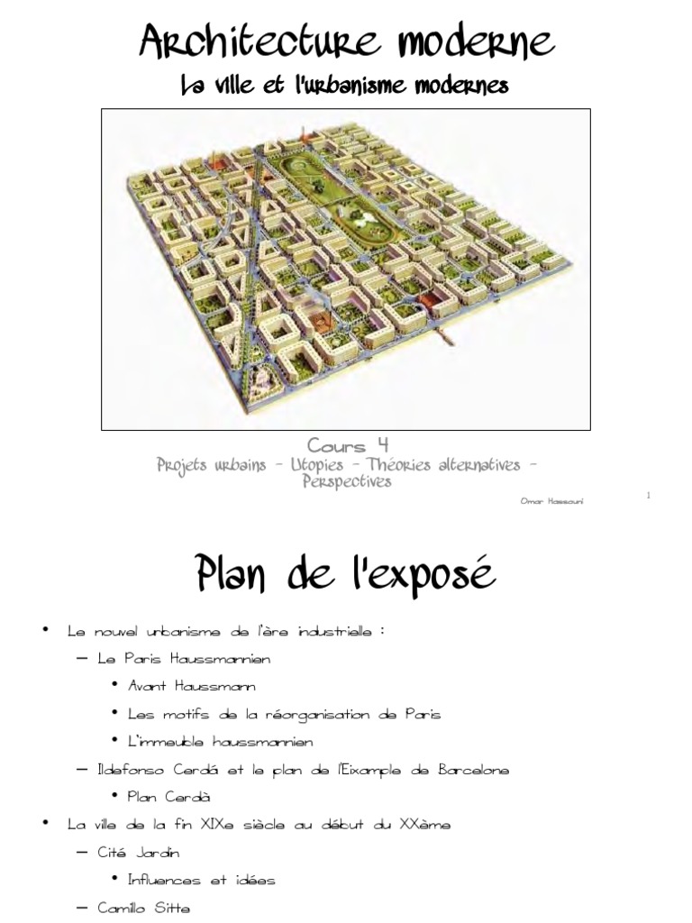 Urbanisme Haussmannien et Modernité | PDF