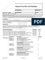 SB 21-39-001 Replace Front Drive Unit Halfshafts