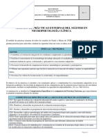 Proyecto Formativo - Máster Universitario en Neuropsicologia Clinica