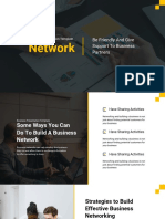 Yellow Modern Business Network Presentation Template