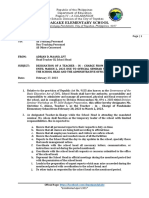 School Memorandum No 8 S 2023 - Designation of Ms. Christine C. Anoso As Teacher - in - Charge