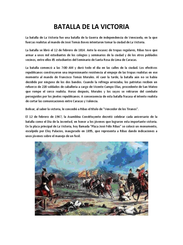 Batalla de La Victoria PDF