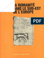 Mihaescu La Romanite Dans Le Sud Est de L Europe 1993