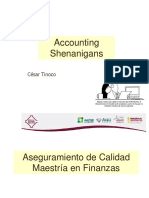 Accounting Shenanigans y Lectura NIC