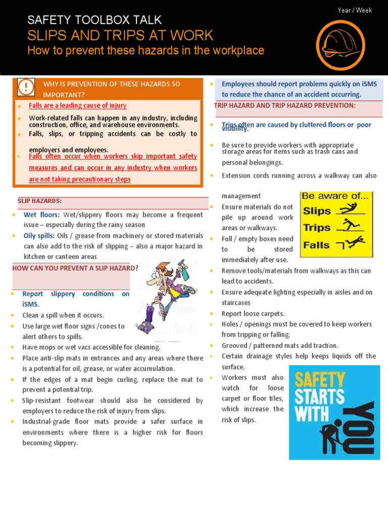 OHSTBT024 Slips Trips 1 PDF Occupational Safety And Health