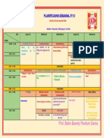 Planificador Semanal 10 - 6°