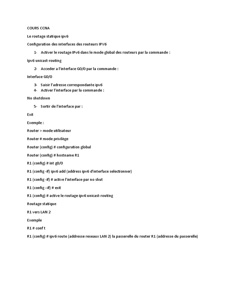 Cours Ccna | PDF | Adresse IP | Routage