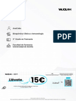 Tema-10.Pdf: Anacobo Bioquímica Clínica E Inmunología 3º Grado en Farmacia Facultad de Farmacia Universidad de Sevilla