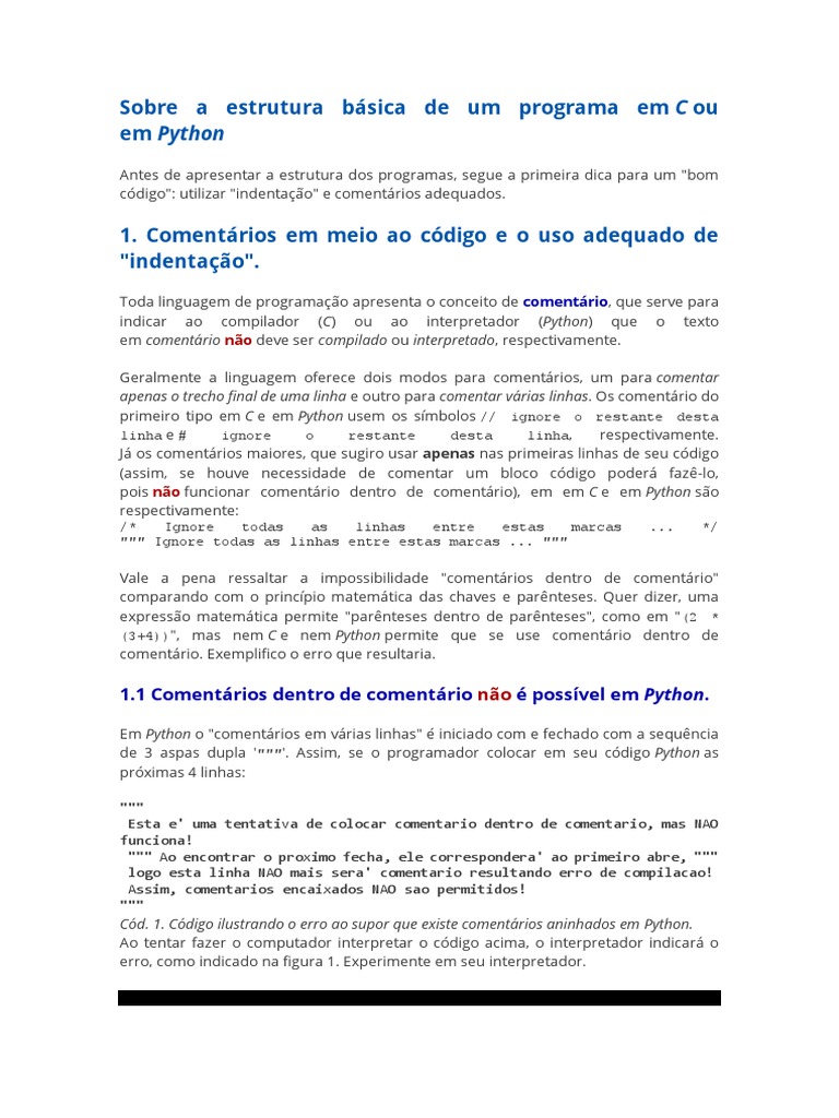 Estrutura b sica de um programa em c download gr tis pdf python