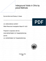 Detection of Underground Voids in Ohio by Geophysical Methods