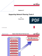 Supporting Network Planning Tools II: Session 5.7