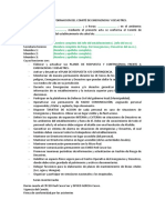 Modelo de ACTA DE CONFORMACION DEL COMITÉ DE EMERGENCIAS Y DESASTRES 2023.