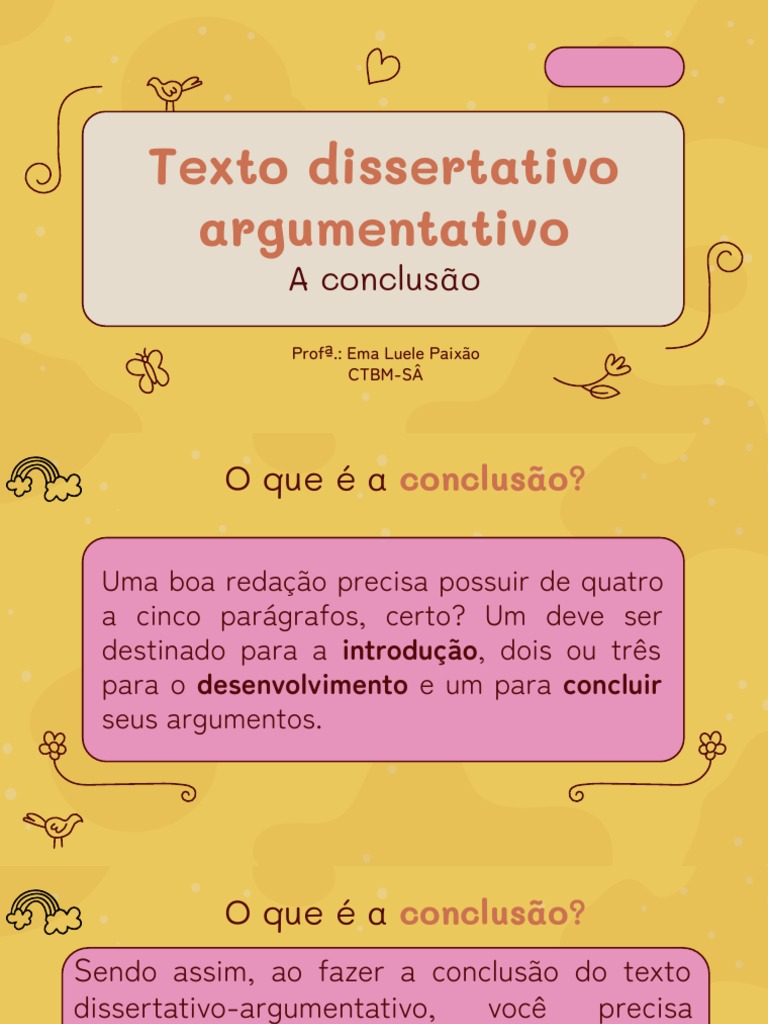 Como Concluir um Texto Dissertativo | PDF | Raciocínio dedutivo | Argumento