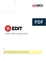 Cimco Edit Siemens 840D Training Course