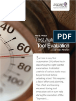 Whitepaper Test Automation Tool Evaluation