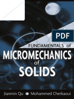 Fundamentals of Micromechanics of Solids by Jianmin Qu, Mohammed Cherkaoui