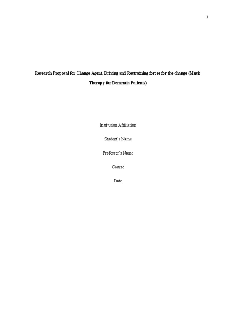 research-proposal-for-change-agent-driving-and-restraining-forces-for