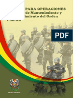 Manual para Operaciones Policiales de Mantenimiento y Restablecimiento Del Orden Público