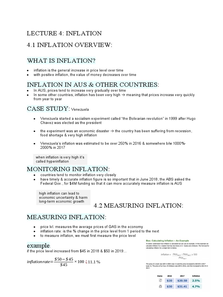 Inflation Effects on Borrowers and Lenders | PDF | Cost Of Living ...