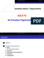Aula T2 - Funções Trigonométricas e Vetores