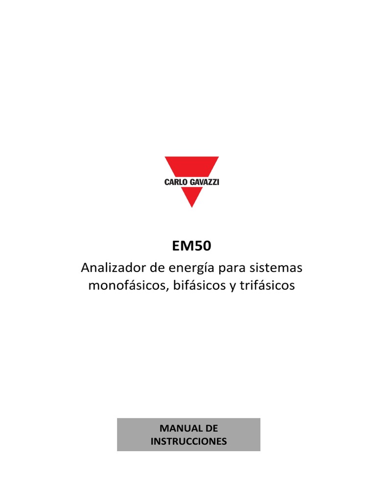 Em50 Use Es 2020 05 12 | PDF | Energia electrica | Corriente eléctrica