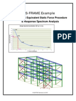 S-FRAME Example: NBCC2005 Equivalent Static Force Procedure & Response Spectrum Analysis