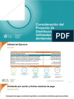 Proyecto de Distribución de Utilidades y Pago de Dividendos 2022