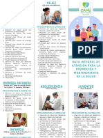 Ruta Integral de Atención para La Promoción y Mantenimiento de La Salud