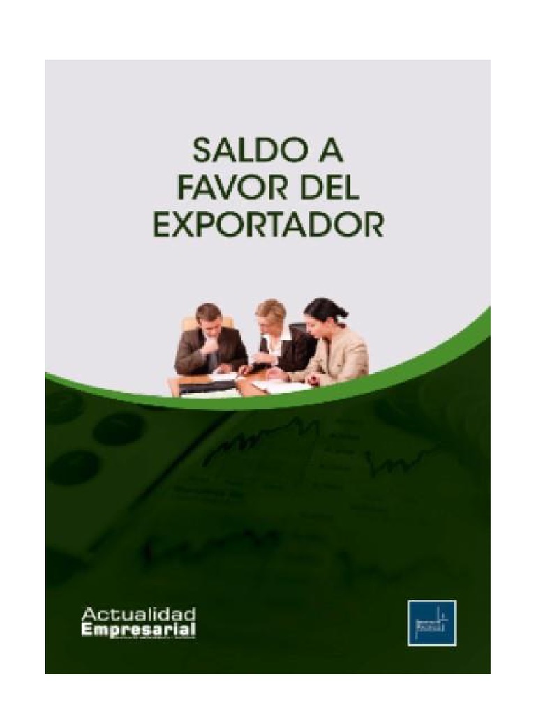Saldo A Favor Del Exportador | PDF | Impuestos | Impuesto sobre la renta