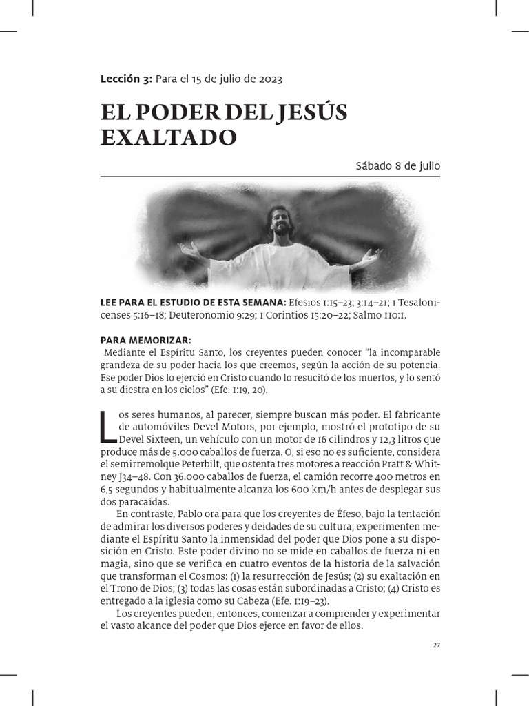 Poder Divino en Cristo para Creyentes | PDF | Oración | La resurrección ...