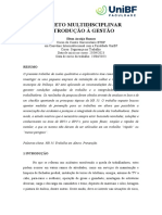 Modelo de Projeto Multidisciplinar