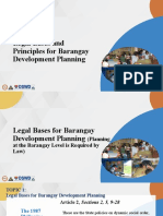 Session 2 - Bases and Principles For Barangay Development Planning