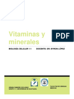 Biología Celular Minerales y Vitaminas