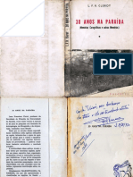 30 Anos Na Paraíba (Memórias Corográficas e Outras Memórias) - Leon Francisco Clerot (1969)