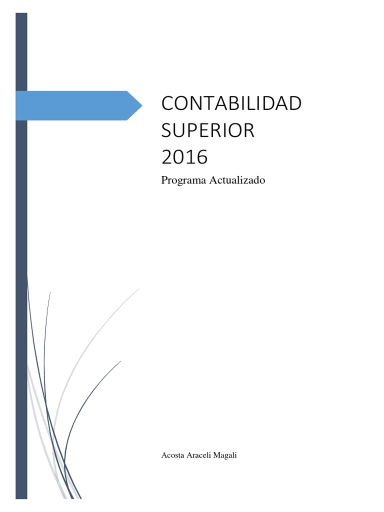 Contabilidad Superior 2016 Pdf Contabilidad Estado Financiero