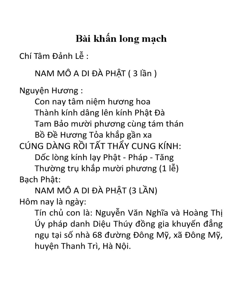 Văn Khấn Hàn Long Mạch: Hướng Dẫn Chi Tiết và Ý Nghĩa Tâm Linh