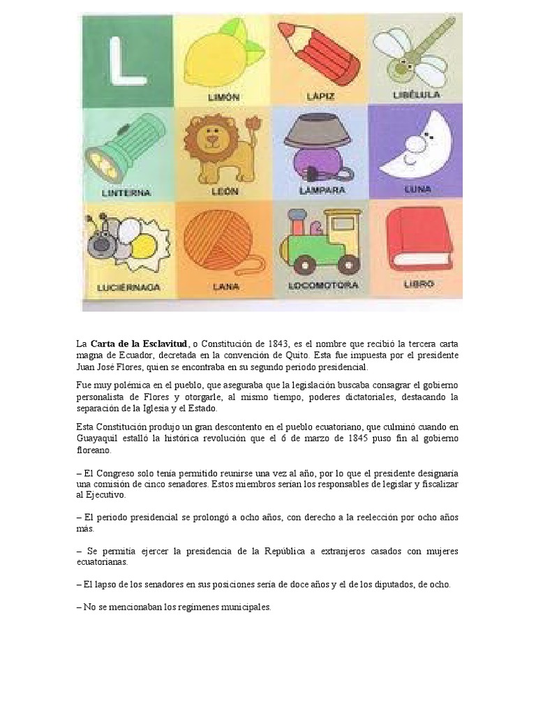 La Carta de la Esclavitud de 1843 en Ecuador | PDF