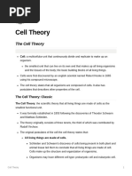 Cell Theory Notes