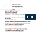 Exercícios Sobre Pronome Relativo