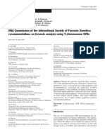 Dna Commission of The International Society of Forensic Genetics: Recommendations On Forensic Analysis Using Y-Chromosome Strs