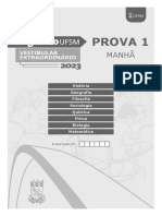 Prova 1 Vestibular Extraordinario 2023 Ufsm