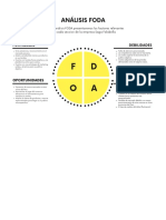 Gráfico Análisis FODA DAFO Moderno Amarillo